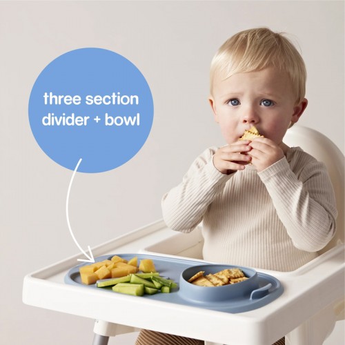 B.Box Roll + Go Mealtime Mat with Spoon | Travel Friendly | 6 months+